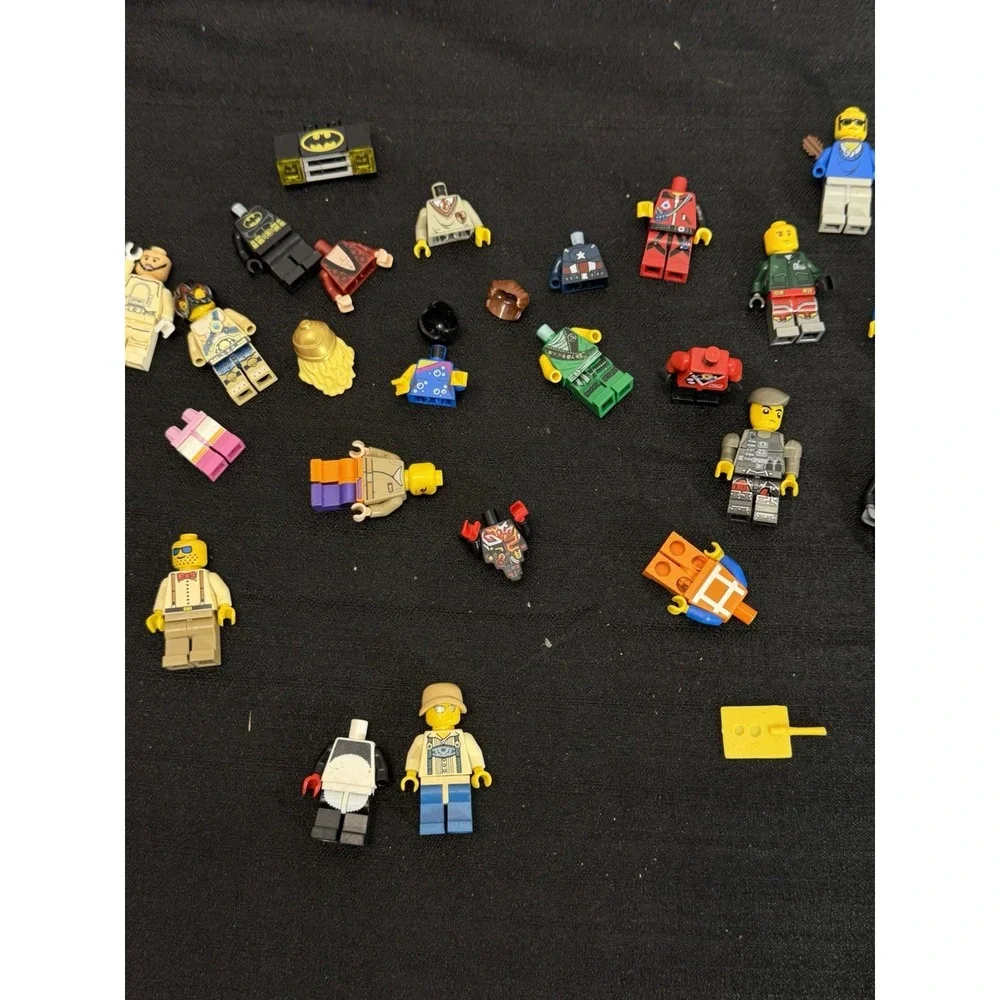 Genuine LEGO Minifigure Bulk Lot 24+ Figs Parts Pieces Ninjago Batman Marvel